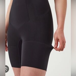 SPANX High-Waisted Sculpting Shorts XL Black Core Control Shapewear.